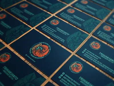 Kampung Betta Fish academy black brand branding bussines card design designs identity indonesia logo
