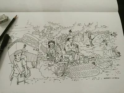 wonderful memories art design doodle drawing illustration illustrator sketch