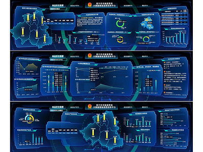 智慧监管平台 图表 数据可视化 视觉