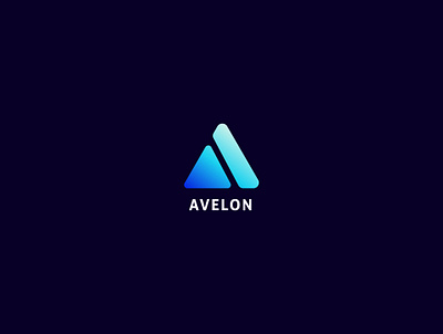 Avelon || A Letter Logo design branding gradient icon logo minimal vector