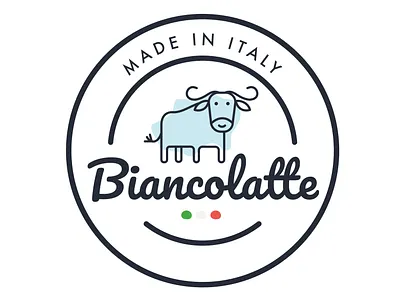 Biancolatte Logo branding design digitalillustration illustration