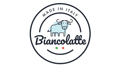 Biancolatte Logo branding design digitalillustration illustration