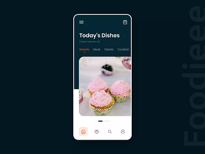 Mobile App for Restaurant app design cocktail dishes food food app food apps food ordering food shop foodie icons mobile mobile ui payments product recepie restaurant app restaurants sweets uiux