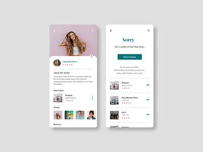 hair salon search app 404 404 error page app app design application chat app colors design ios ios app mobile mobile app mobile app design mobile design mobile ui ui uidesign uiux ux uxdesign