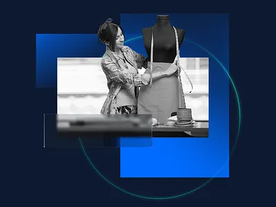 Composition 003 — Stylist blue branding c4d grey illustration minimal photoshop redshift render