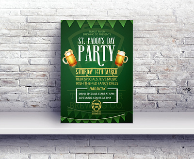 St Paddy's Day adobe illustrator banner design graphicdesign poster design saint patricks day