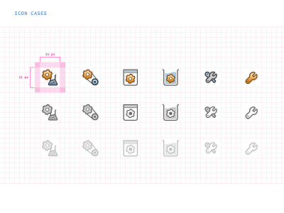 System icons brand design icon icon design icon set iconography icons identity identity branding illustration print style guide styleguide system system icon