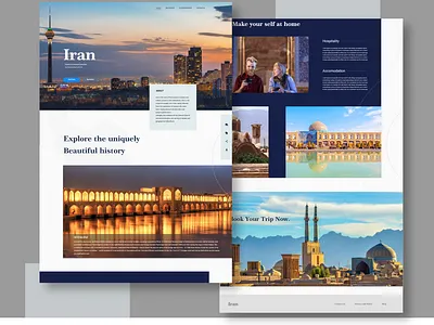 iran tourism web design design iran tourism ui webdesign