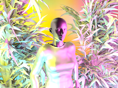 Jungle - Render #78 100days 3d abstract aesthetic arnold arnoldrender c4d cinema 4d colorful art colorfull concept design everyday maxon michael rappaz neon render