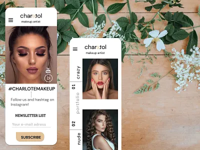 Logo for makeup artist and web design branding and identity logodesign ui design website design