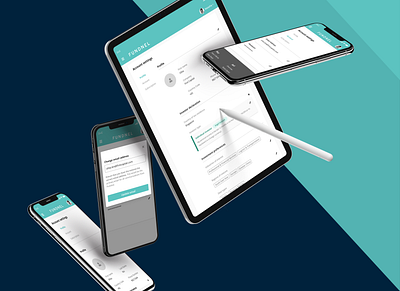 Account Settings in responsive design account settings app app design branding design finance homepage ipad mobile app profile responsive design ui web design