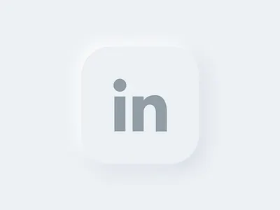 Neumorphism - Linkedin adityakilara branding button design dribbble illustration linkedin logo neumorphism vector