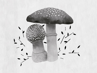 Poisonous autumn fall forest illustration mushroom mushrooms nature nature illustration poisonous texture walk wandering woods