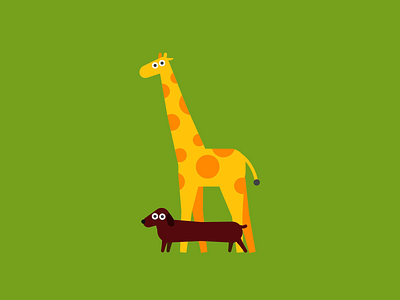 Elastic Animals 2d 2d animation 2d art after effects animals animation dog giraffe graphicdesign illustration limber motion design motion graphics