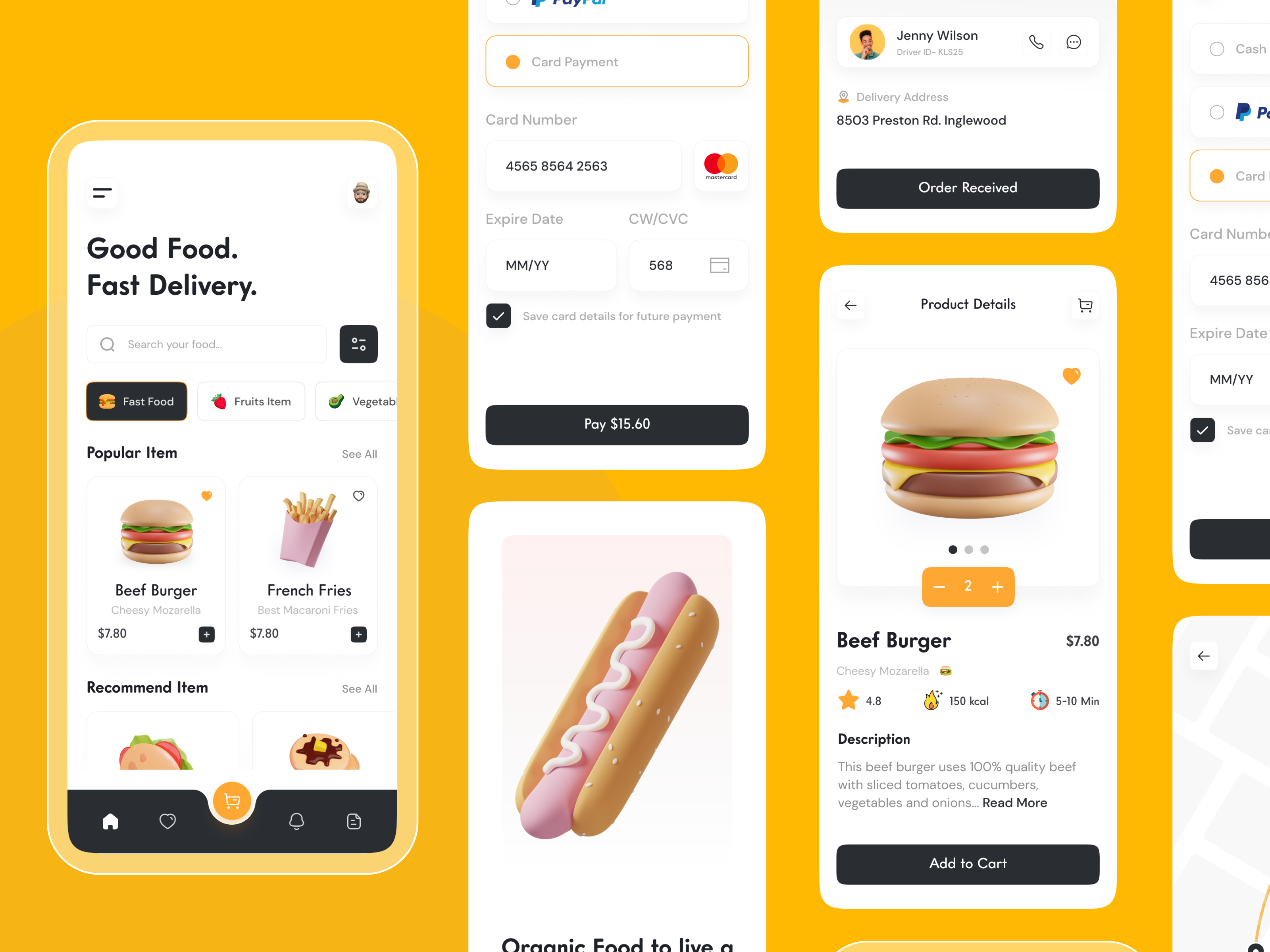 Food Delivery App by Mahamud Hassan Jibon for Dude Shape on Dribbble