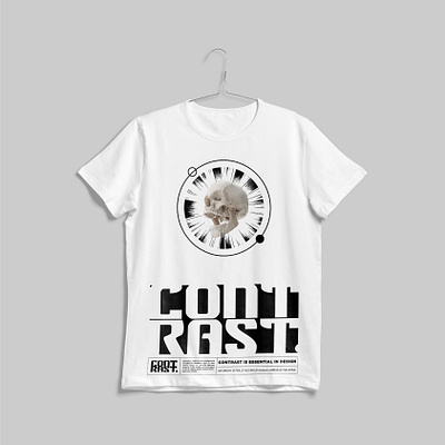 CONTRAST TSHIRT /// art direction branding concept design design illustrator minimal tshirt tshirt design vector