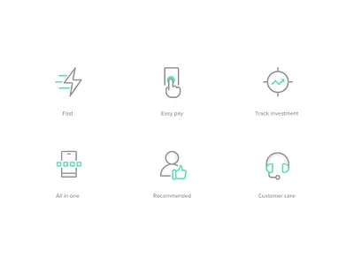 icons customer care etmoney fast icon set iconography recommended track