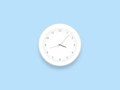 Analog Clock analog clock clock design neumorphism
