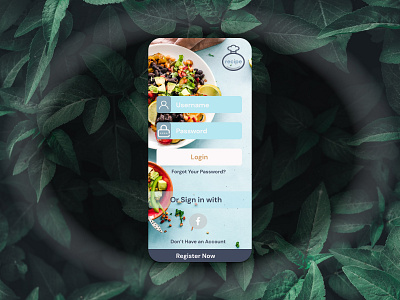 Login design and Logo design for App Recipe login design logo design ui design ux