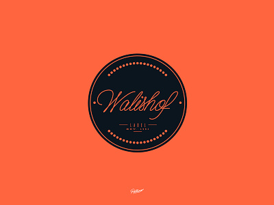 Walishof brand branding brands calligraphy design lettering logo logos typography
