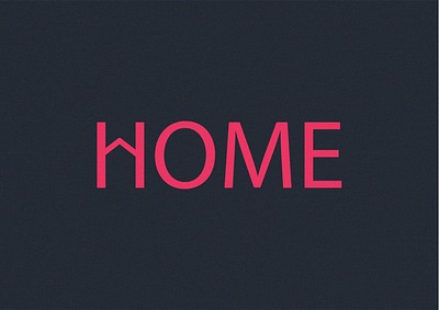 'HOME' Typography Logo branding design illustration illustrator logo minimal typography