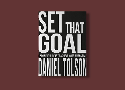 Book cover of "Set that Goal" book book cover book cover design books brand design design minimal print design typography vector