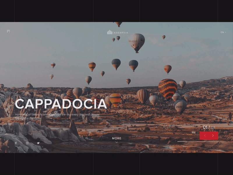 Tour Website Design adobexd caadocia concept dailyui design explore figma golden canon grid nature tour tourism ui ux website