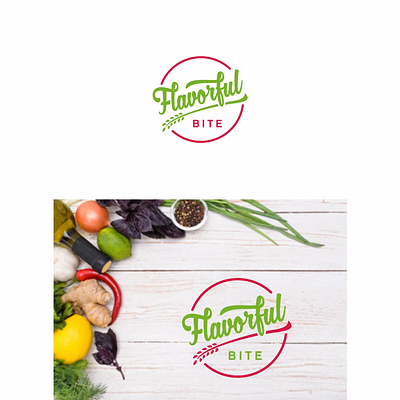 Flavorful Bite branding design icon illustration illustrator logo minimal typography vector