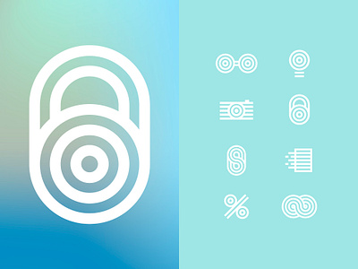 🌀 Ramp Icon 2.0 🌀 branding camera design financial glasses icon icon set icon sets idea illustration illustrator lock money op art palette ui ux vector