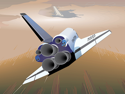 Challenger adobeillustrator challenger illustrator nasa shuttleprogram vector vectorart