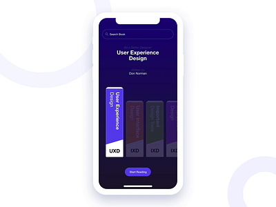 Bookshelf App Exploration books design dribbble interaction ios kindle reading ui uiux uiuxdesign ux