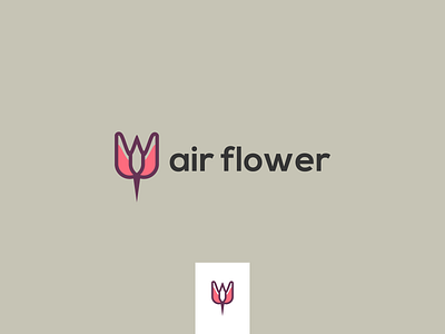 air flower bold brand design flat graphic design illustration logo logo design minimal modern