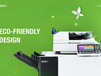 Eco Friendly Printing design eco minimal ui ux web website