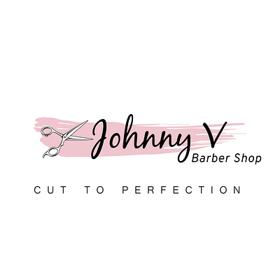 'Johnny V' Barber Shop Logo design barber barbershop barbershop logo branding design icon illustrator logo logo design typography vector