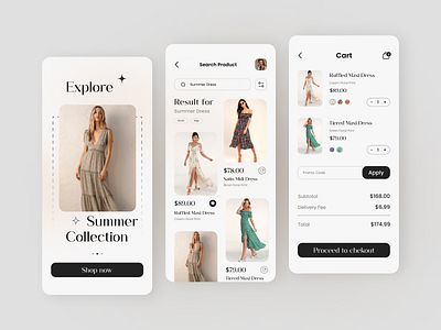 Fashino- E-Commerce Mobile App app design e commerce e commerce app fashion fashion app marketplace mobile app mobile ui onboarding online shop shopify splash screen store