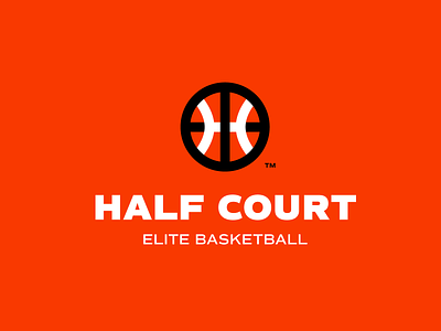 Half Court badges basketball brand branding icon identity illustration logo monogram packaging print typography