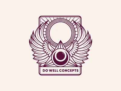 DO WELL CONCEPTS LOGO DESIGN angel crystal dribbble graphic design intuitive logo logo artist logo design logo designer modern logo professional logo shot tarot card