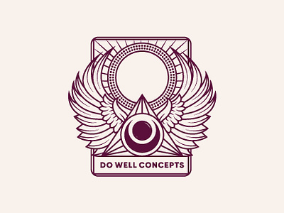 DO WELL CONCEPTS LOGO DESIGN angel crystal dribbble graphic design intuitive logo logo artist logo design logo designer modern logo professional logo shot tarot card