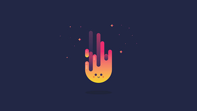 Happy Fire Artwork design fire graphic happy illustration vector