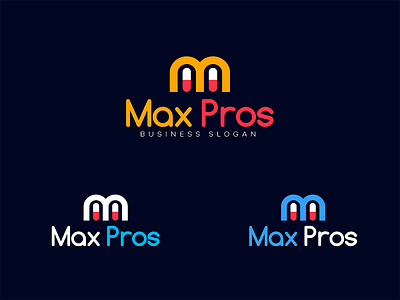 Max Pros Logo Previw brand brand design brand identity branding logo corporate design farmacy hand lettering heath identity illustration it service logo design logo designer logodesign logos m letter logo pharmaceutical technology