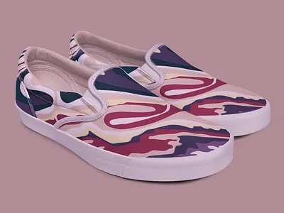 Potash cave shoes art belarus branding fashion fashion design illustration layers minsk pink vector