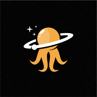 octo space bird coffee design film icon illustration logo music pencil sketch vector