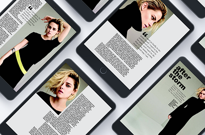 Digital fashion magazine bookdesign digitalmagazine layout typography