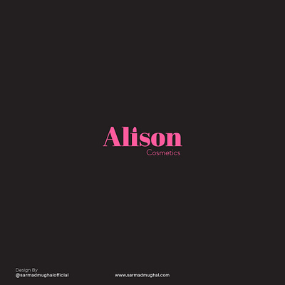 Alison Cosmetics branding cosmetic logo logo design branding logo design challenge logo design concept logo designer logodesign minimalist logo