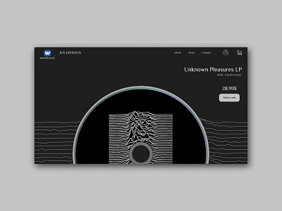 JOY DIVISION'S UNKNOWN PLEASURES - 40th Anniversary Vinyl joy division ui ux web design webdesign