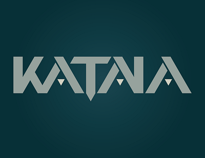 Katana branding concept graphic design identity logo