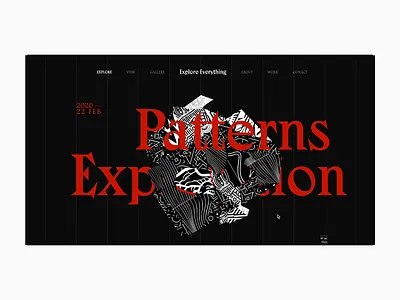 Explore & Experiment african dark layout pattern red typography ui uidesign ux ux design