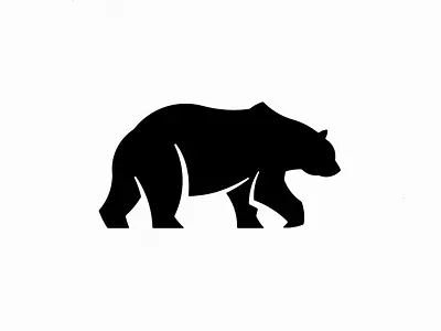 Bear Logo Silhouette Design animal bear branding design design art fashion forest identity logo logo design lux luxury panter panter vision silhouette symbol vector wild wilderness wildlife