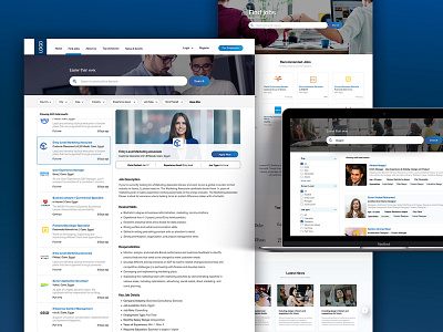 Jobs portal company design employee jobs learning portal ui ux webdesign website