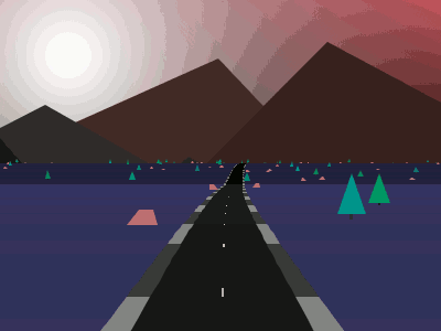 Hue Jumper - A 2 kilobyte JavaScript game! animation games javascript retro synthwave